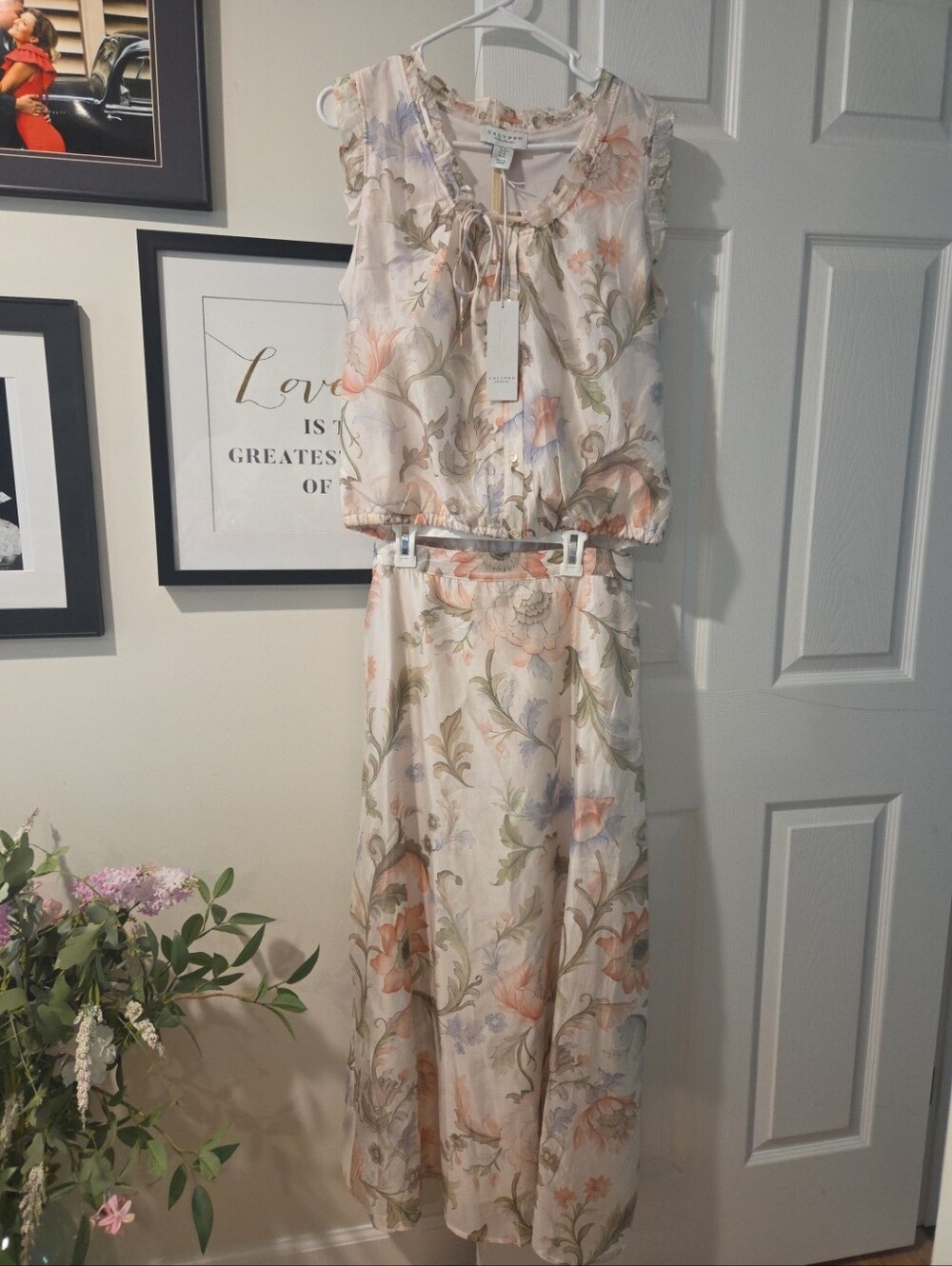 Calypso St. Barth 2 Piece Set With Skirt, Size M